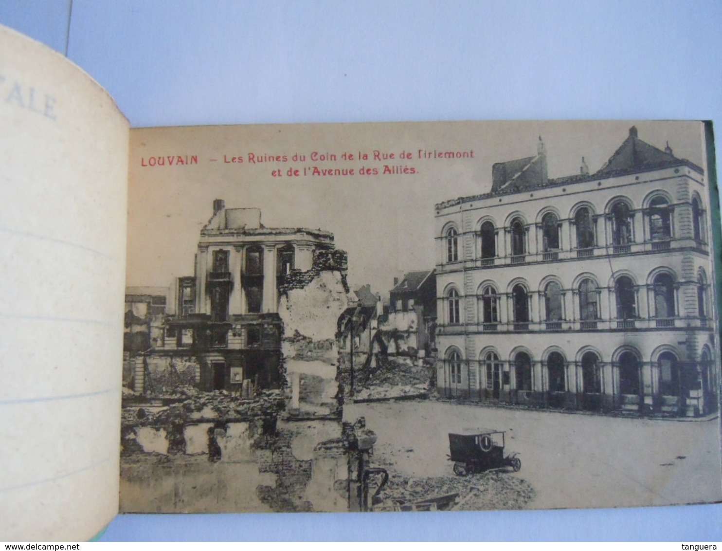 Les Ruines De Louvain Leuven Cartes Vues 1914 Edit PhoB 2 Kaarten Zijn Los En Verstuurd,  7 Kaarten Vast In Het Boekje - Leuven