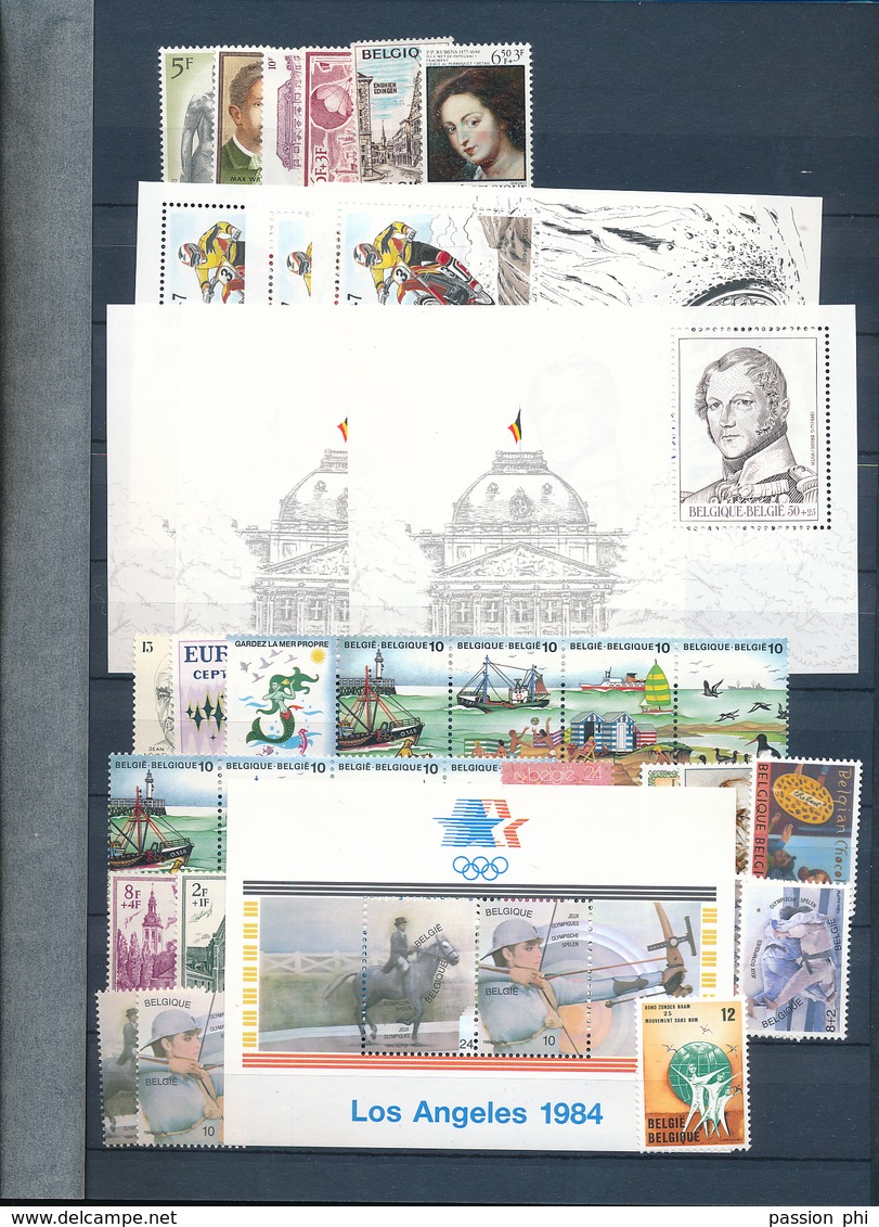 BELGIQUE FACIALE EN CLASSEUR SURTAXE NON COMPTE  56902 FB SOIT 1410 EUROS TIMBRES SANS CHARNIERE POSTFRIS MNH