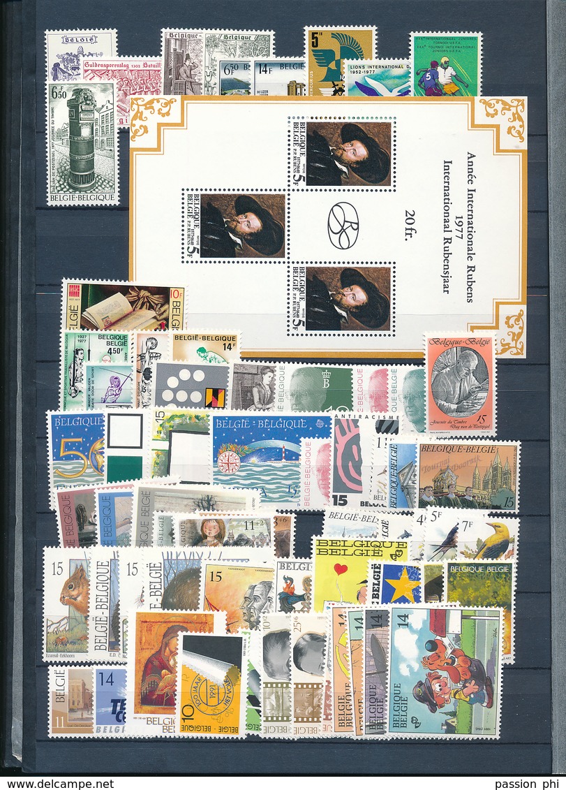 BELGIQUE FACIALE EN CLASSEUR SURTAXE NON COMPTE  56902 FB SOIT 1410 EUROS TIMBRES SANS CHARNIERE POSTFRIS MNH