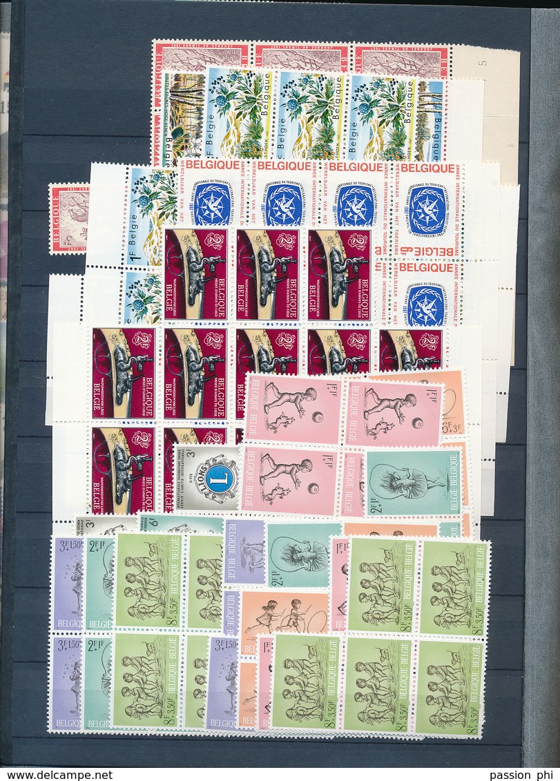 BELGIQUE FACIALE EN CLASSEUR SURTAXE NON COMPTE  56902 FB SOIT 1410 EUROS TIMBRES SANS CHARNIERE POSTFRIS MNH