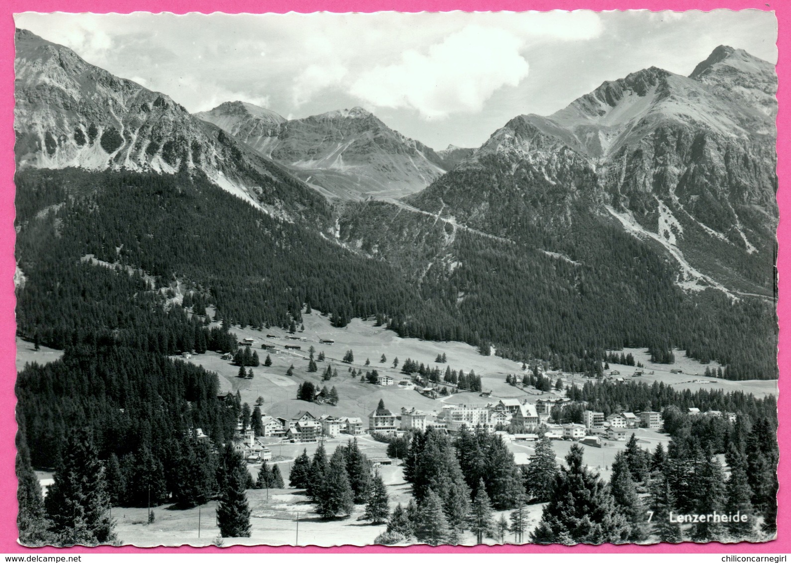 Cp Dentelée - Lenzerheide - Vue Générale -  Photo Edit. BERNINA - 1963 - Lantsch/Lenz