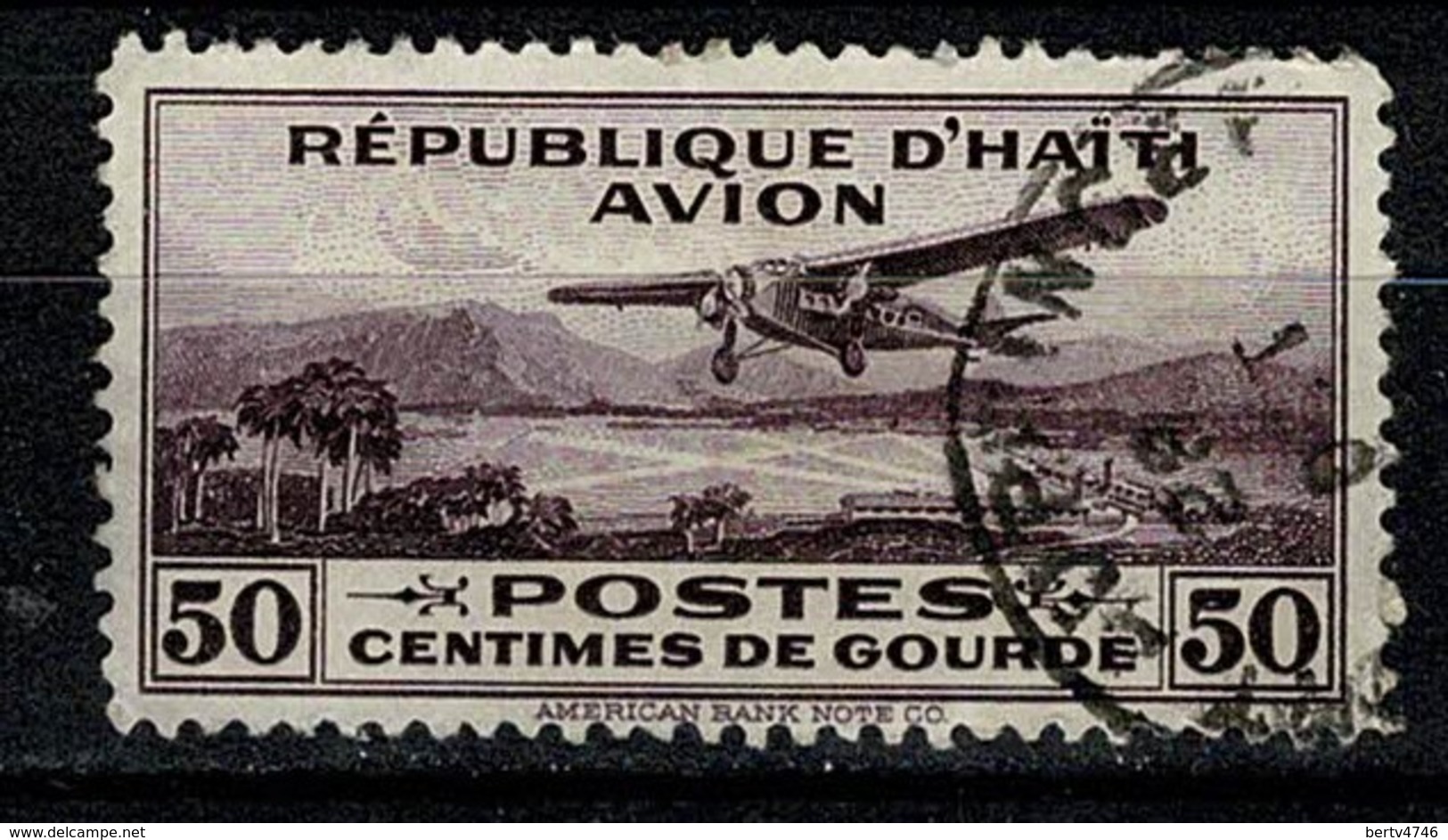 Haïti 1929/30 Yv PA 2 - 50 Centimes  Used (2 Scans) - Haïti