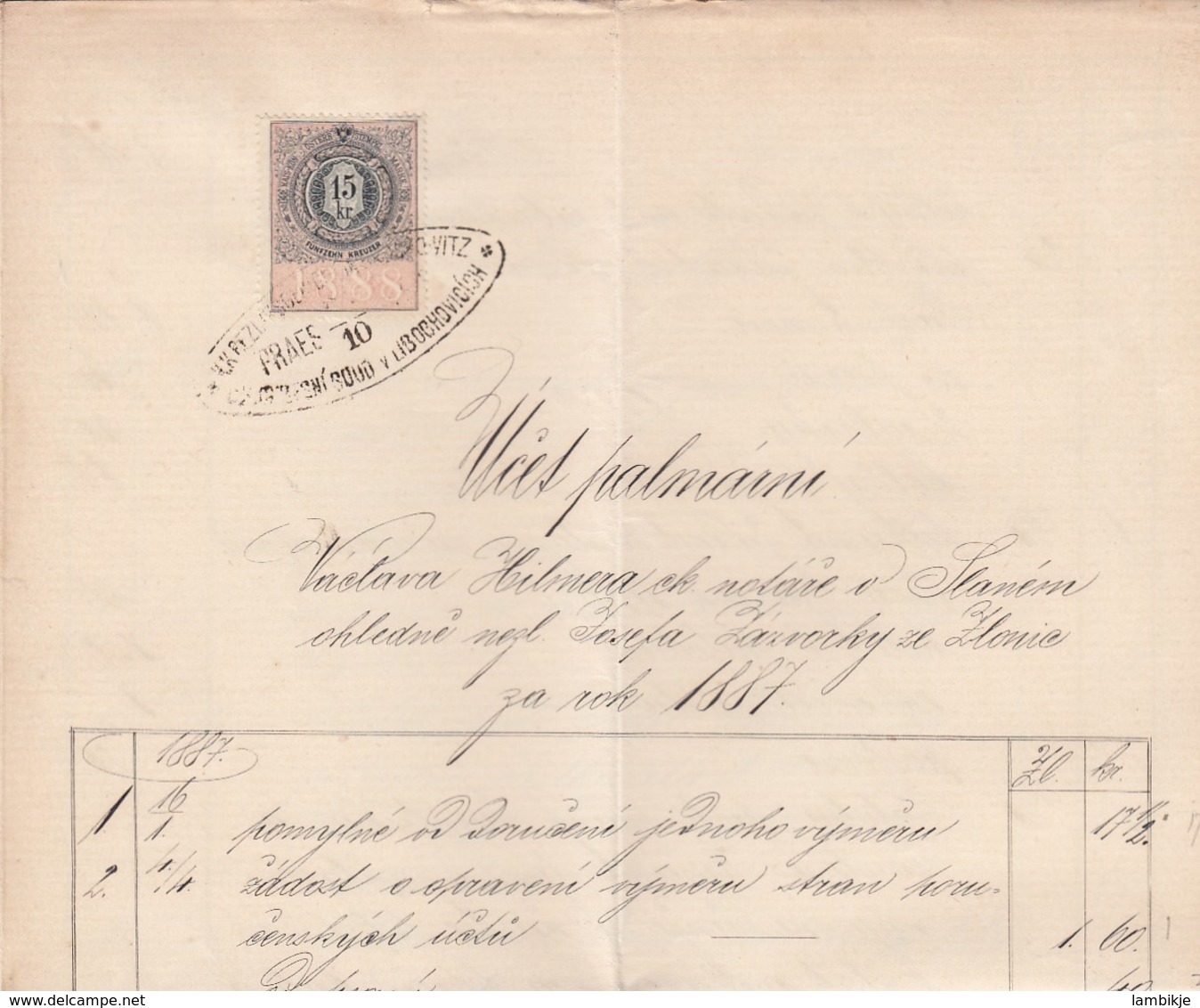 Osterreich Komplettes Dokument 1887 (Teils Gescand) - Lettres & Documents