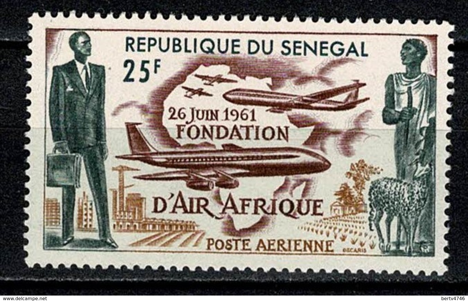 Senegal 1962  Yv PA 36**  MNH - Sénégal (1960-...)