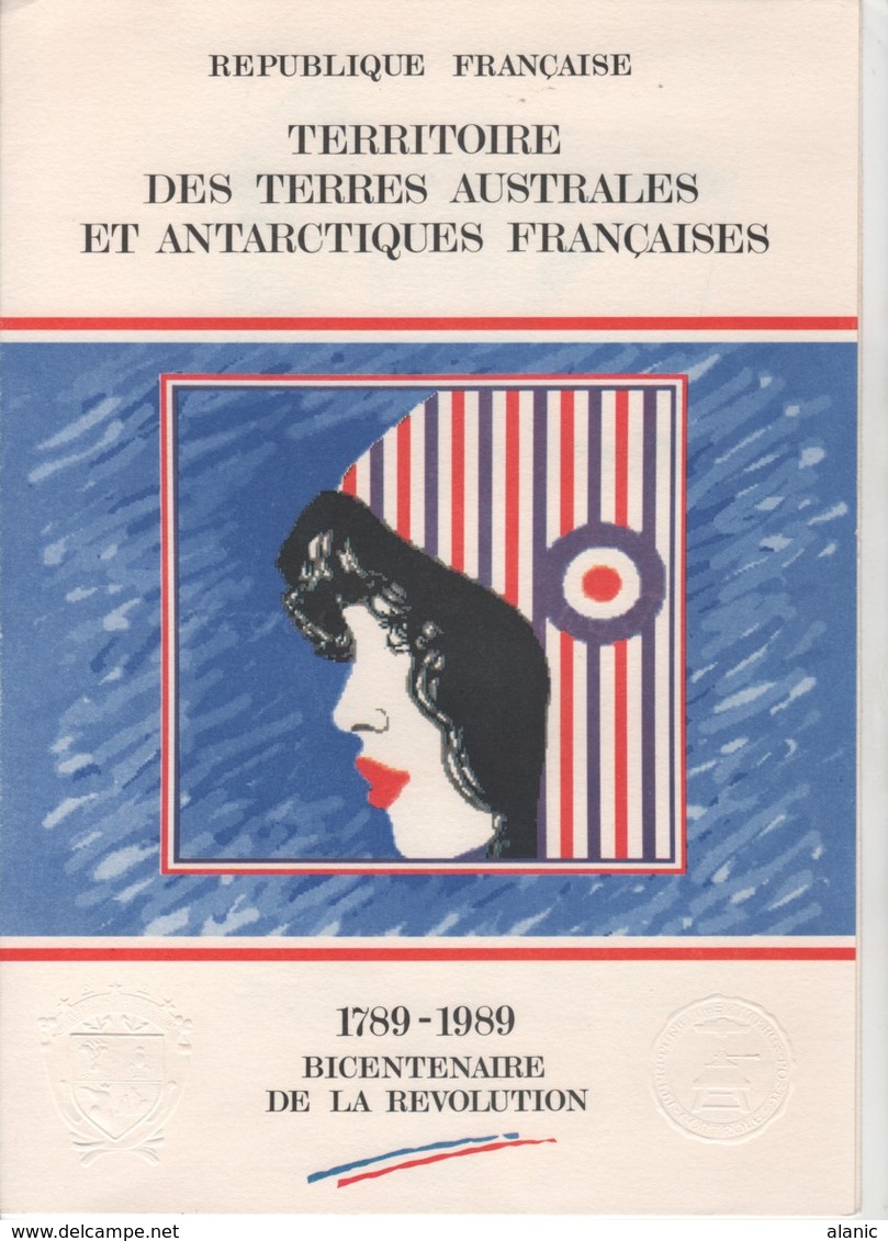 Terres Australes Et Antarctiques Françaises (TAAF) >  Documents De La Poste:  REVOLUTION 1789-1989 - Andere & Zonder Classificatie