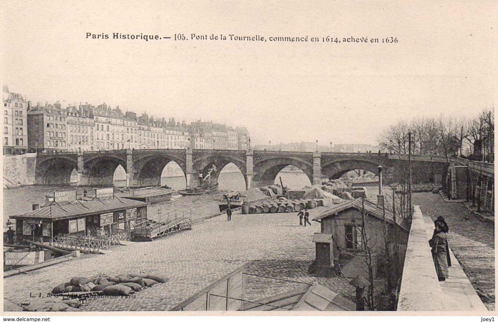 Cpa Paris Historique 105 Pont De La Tournelle. - Konvolute, Lots, Sammlungen