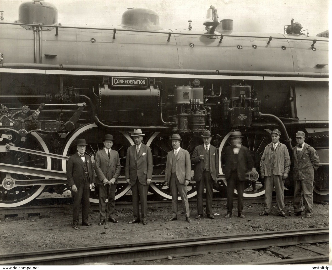 CONFEDERATION CHEMIN DE FER Train Railway 24*18 CM Fonds Victor FORBIN 1864-1947 - Trenes