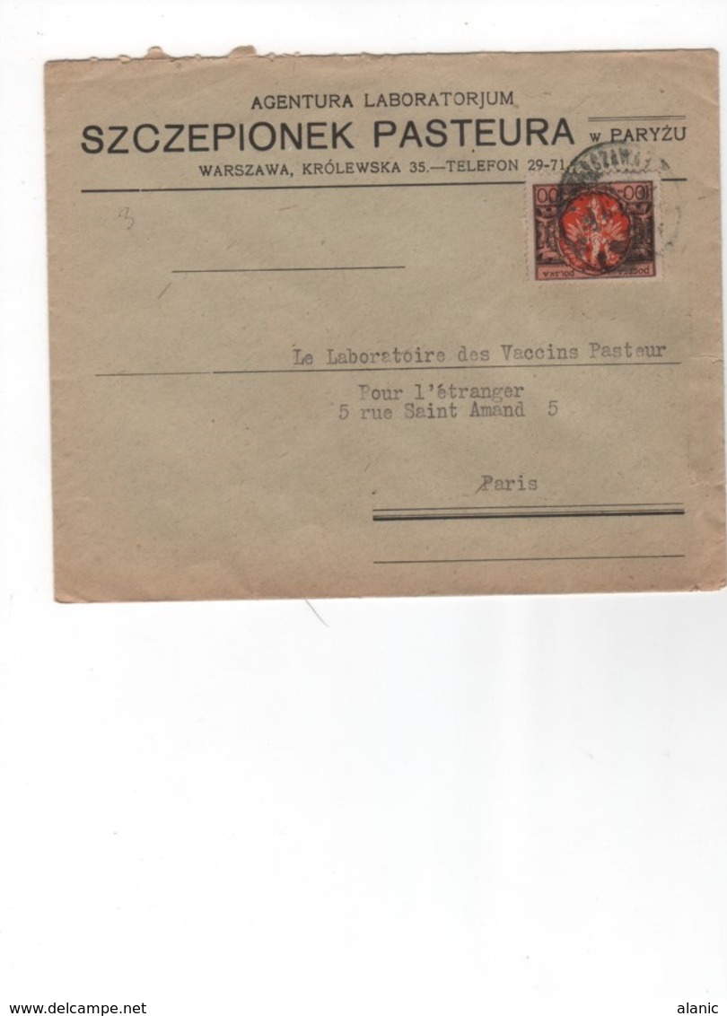 Pologne > 1919-1939 République > VARSOVIE /PARIS ?/XII/22- BON ETAT - Covers & Documents