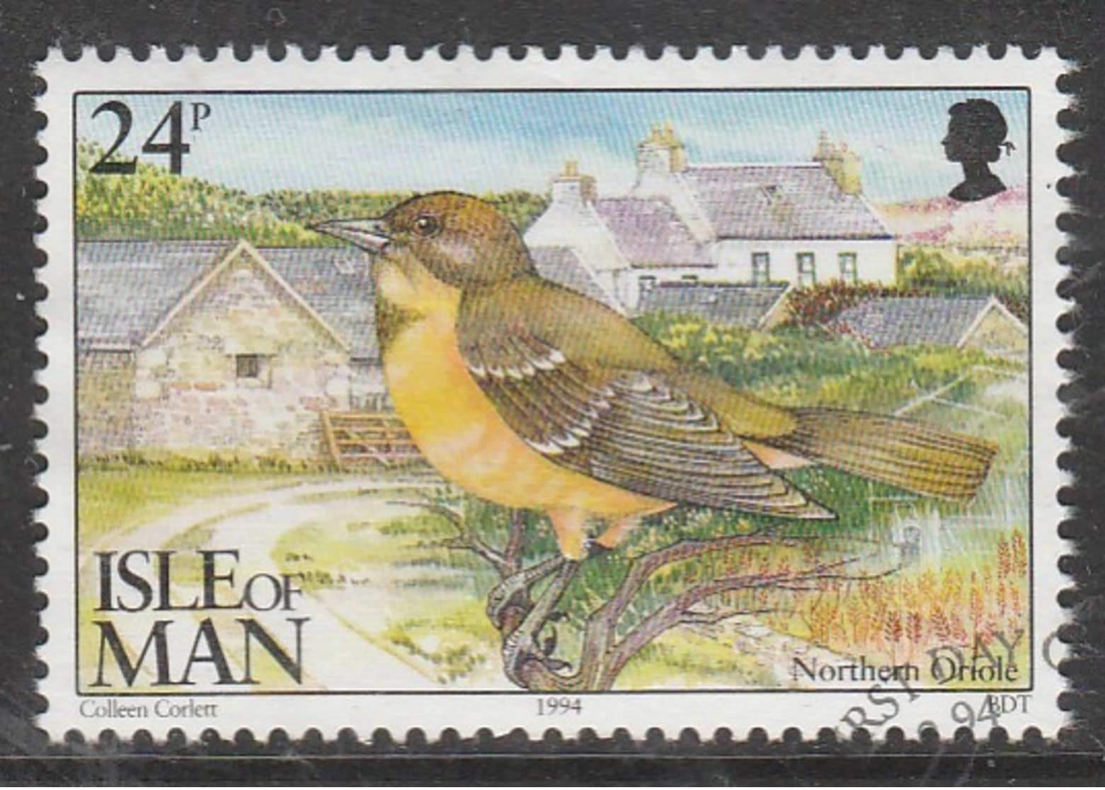 Isle Of Man 1994 Ornithological Observatory Of Calf Of Man 24 P Multicolored SW 563 O Used - Isle Of Man