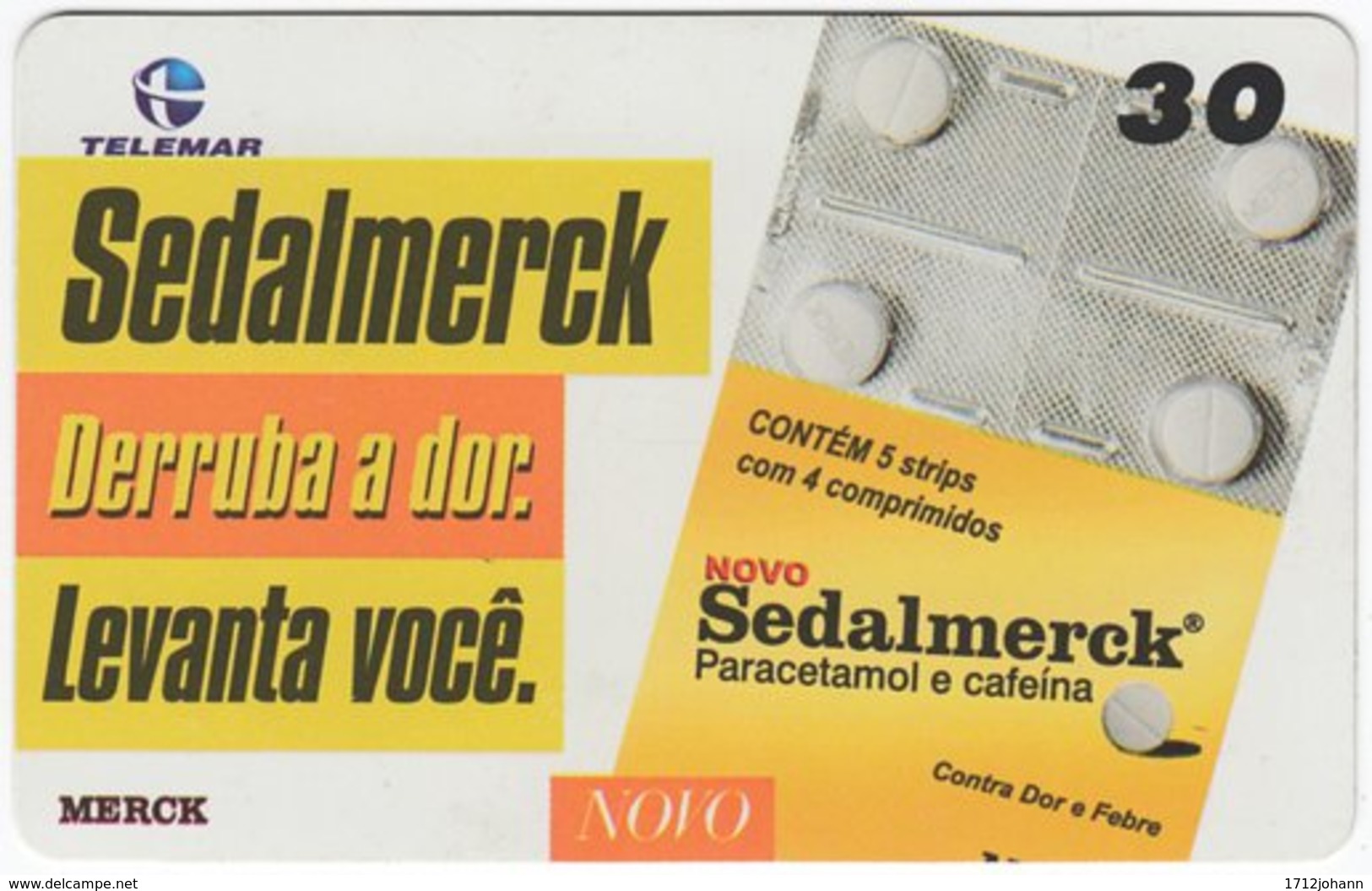 BRASIL I-560 Magnetic Telemar - Advertising, Pharmacy - Used - Brésil