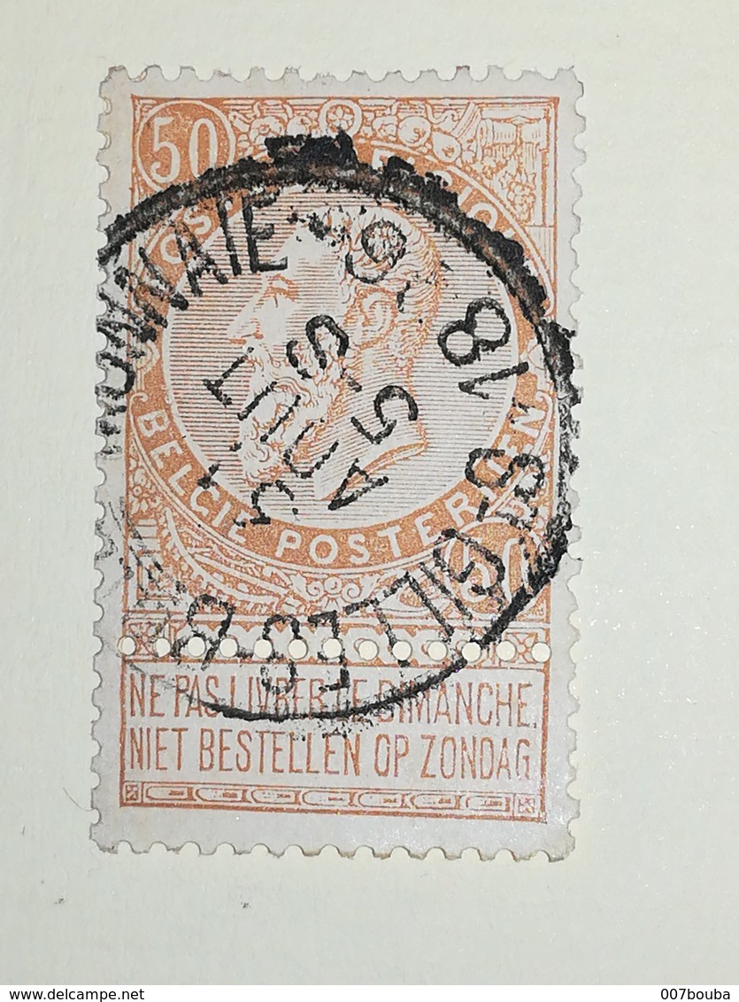 COB N ° 62 Oblitération St Gilles Brux Monnaie - 1893-1900 Fine Barbe