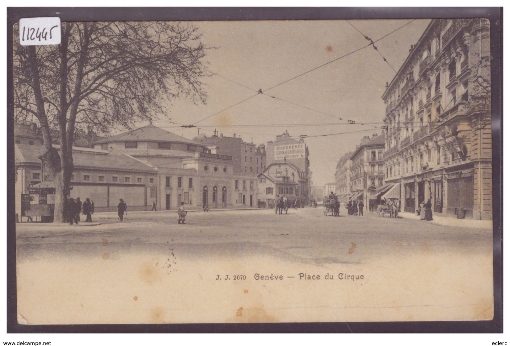 GENEVE - PLACE DU CIRQUE - TB - Genève