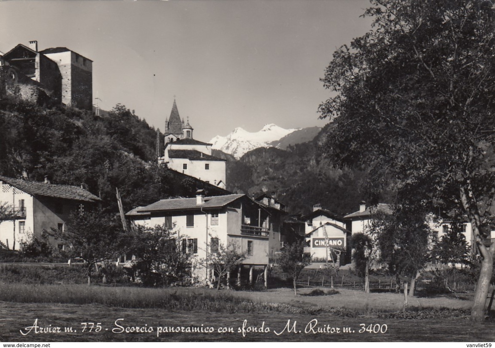 ARVIER-AOSTA-SCORCIO-CARTOLINA VERA FOTOGRAFIA VIAGGIATA IL 17-9-1962 - Aosta