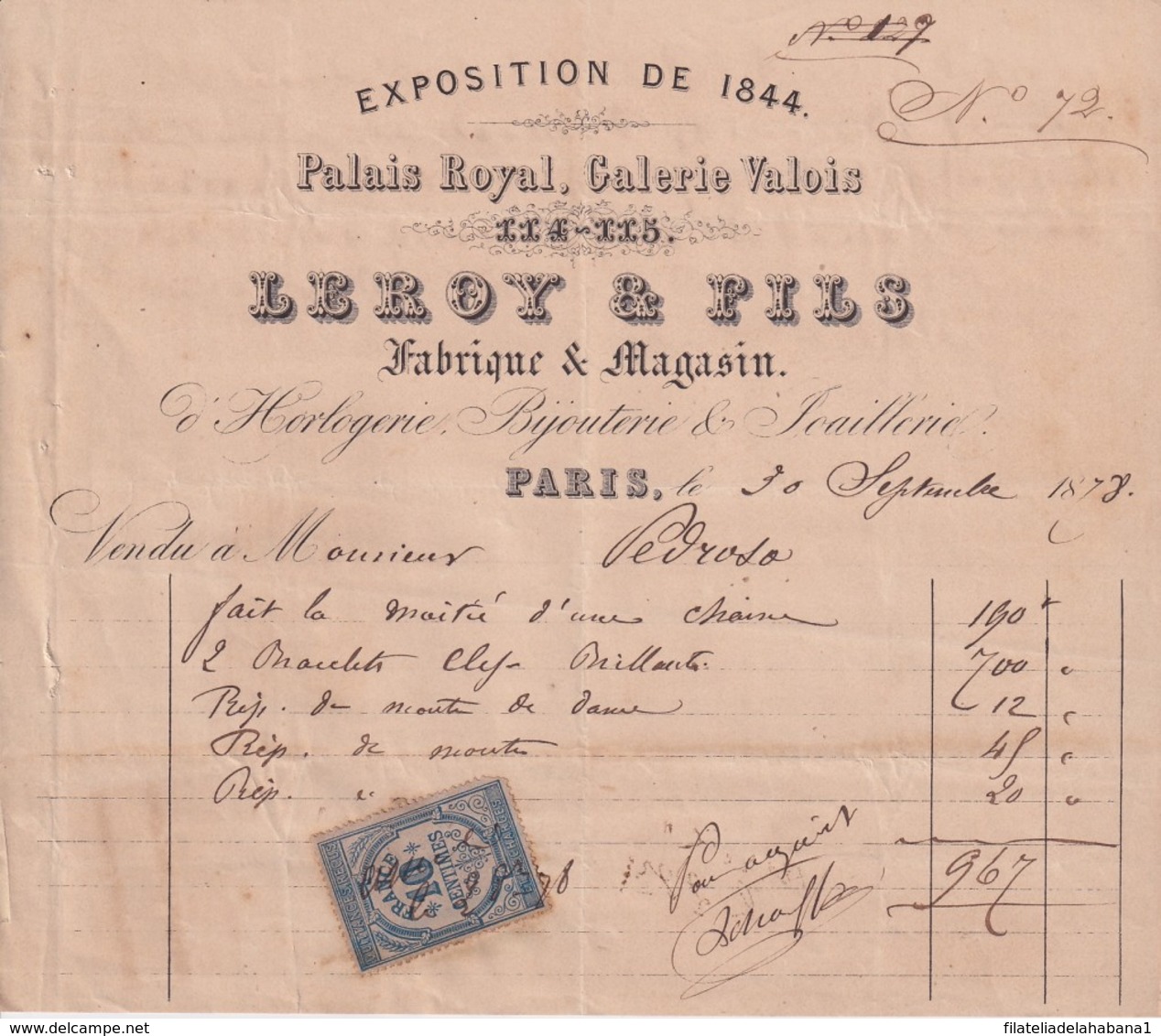 E6322 ENGLAND UK FRANCE REVENUE ILLUSTRATED BUSSINES INVOICES 1870'. - ... - 1799