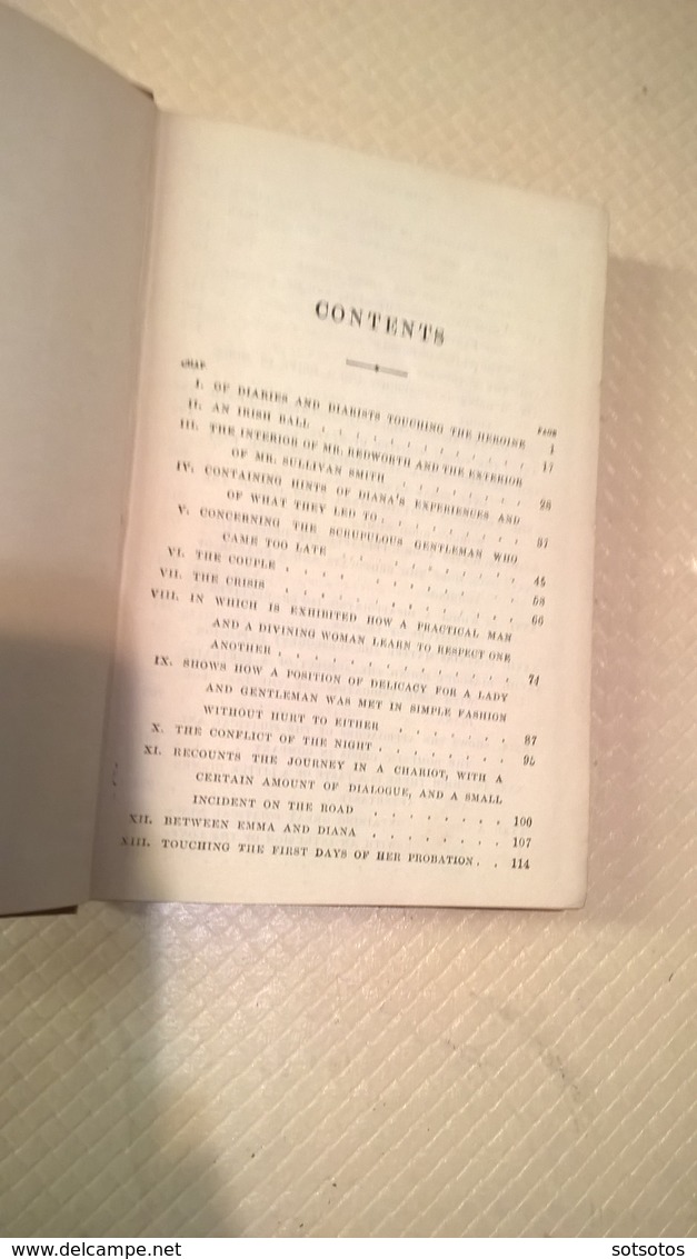 DIANA Of The CROSSWAYS: A Novel By George MEREDITH - Ed. Archibald CONSTABLE, LONDON 1909 - Hardbound, 416 Pgs - Sonstige & Ohne Zuordnung