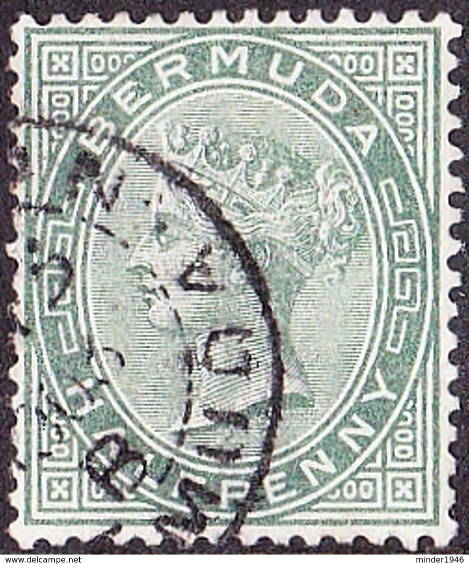 BERMUDA 1892 QV 1d Dull Green SG21 Used - Bermuda