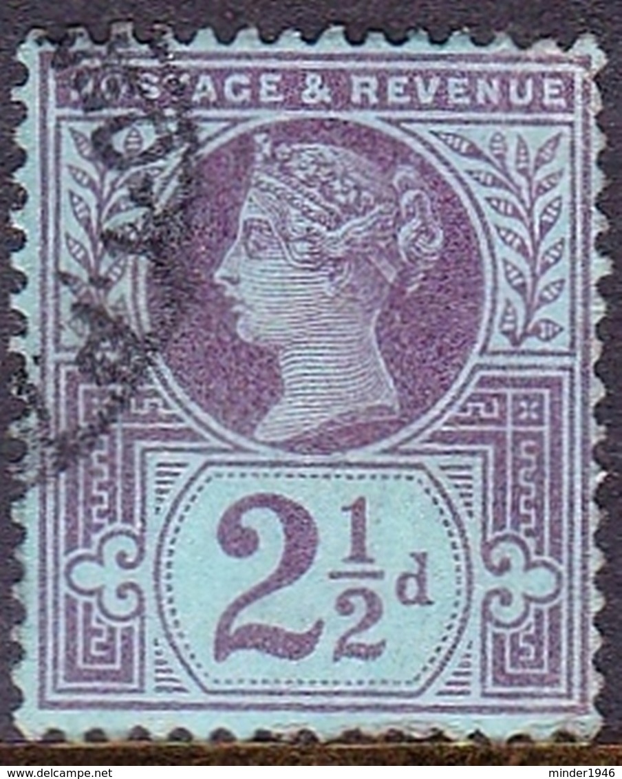 GREAT BRITAIN 1887 QV 2.5d Purple/Blue SG201 Used - Used Stamps