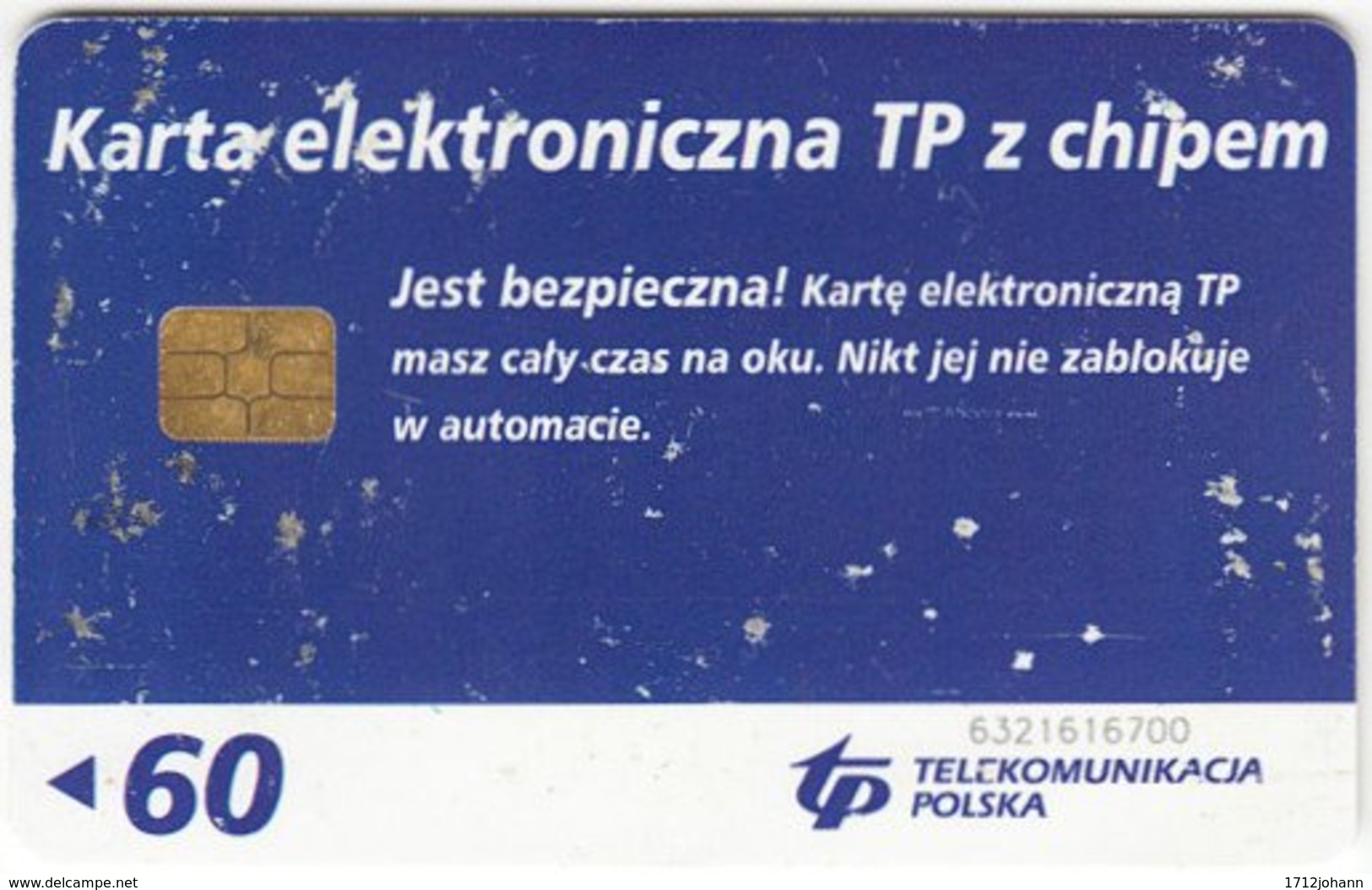 POLAND A-544 Chip Telekom - People, Woman - 60 Units - Used - Polen