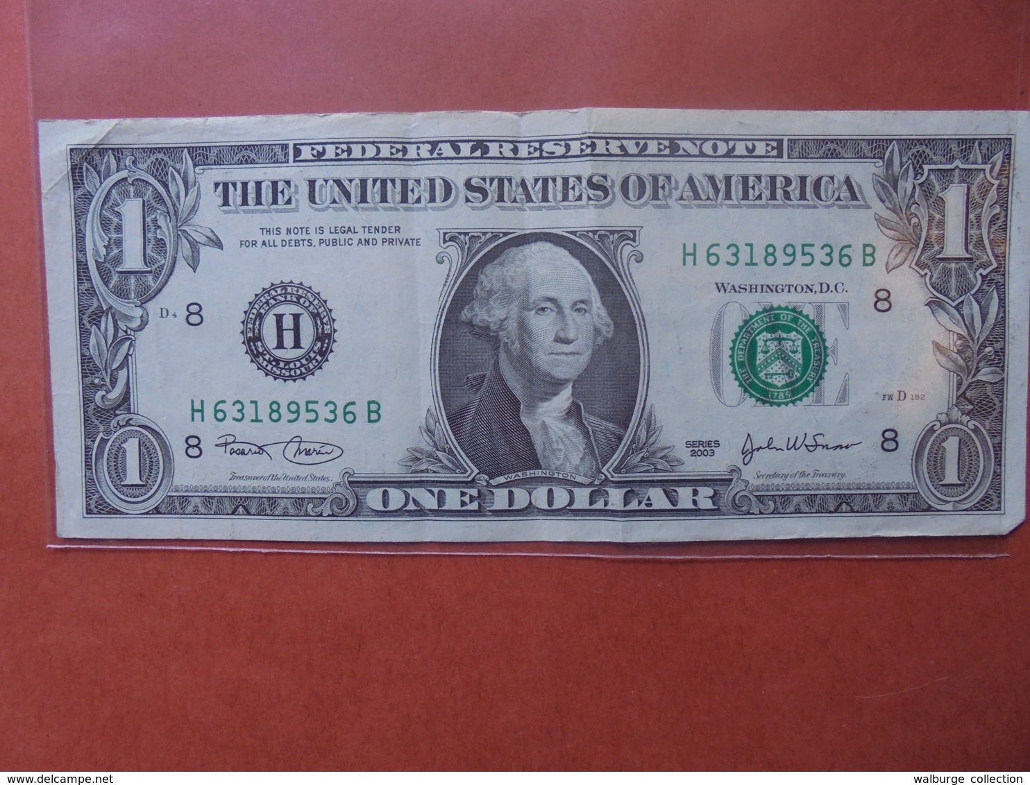 U.S.A 1$ 2003 CIRCULER - Federal Reserve Notes (1928-...)