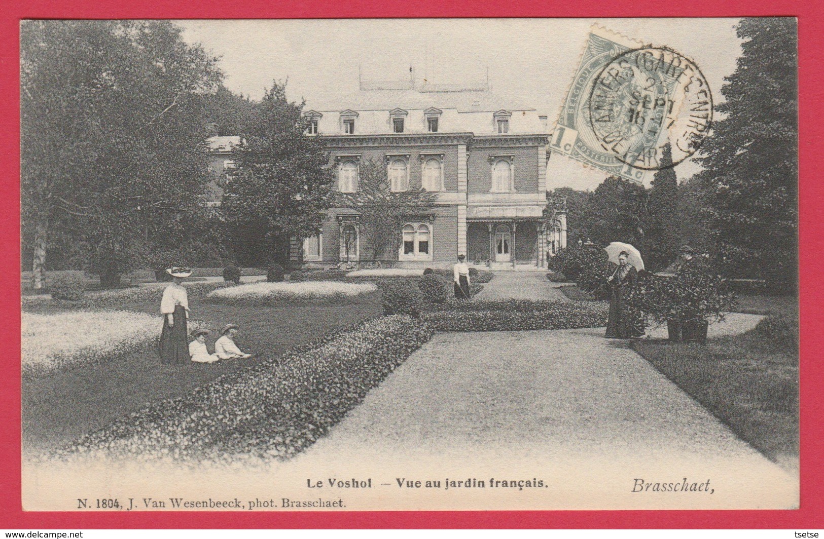 Braschaat - " Le Voshoi " - Vue Au Jardin Français - 1 - 190? ( Verso Zien ) - Brasschaat