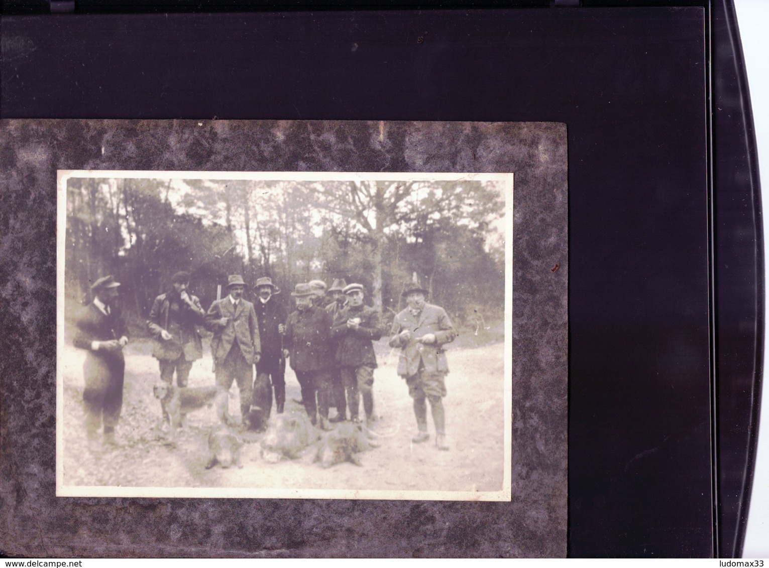 2 Photos  Cartonnées  Scene De Chasse Au Domaine Siberol De Floirac En Gironde - Autres & Non Classés