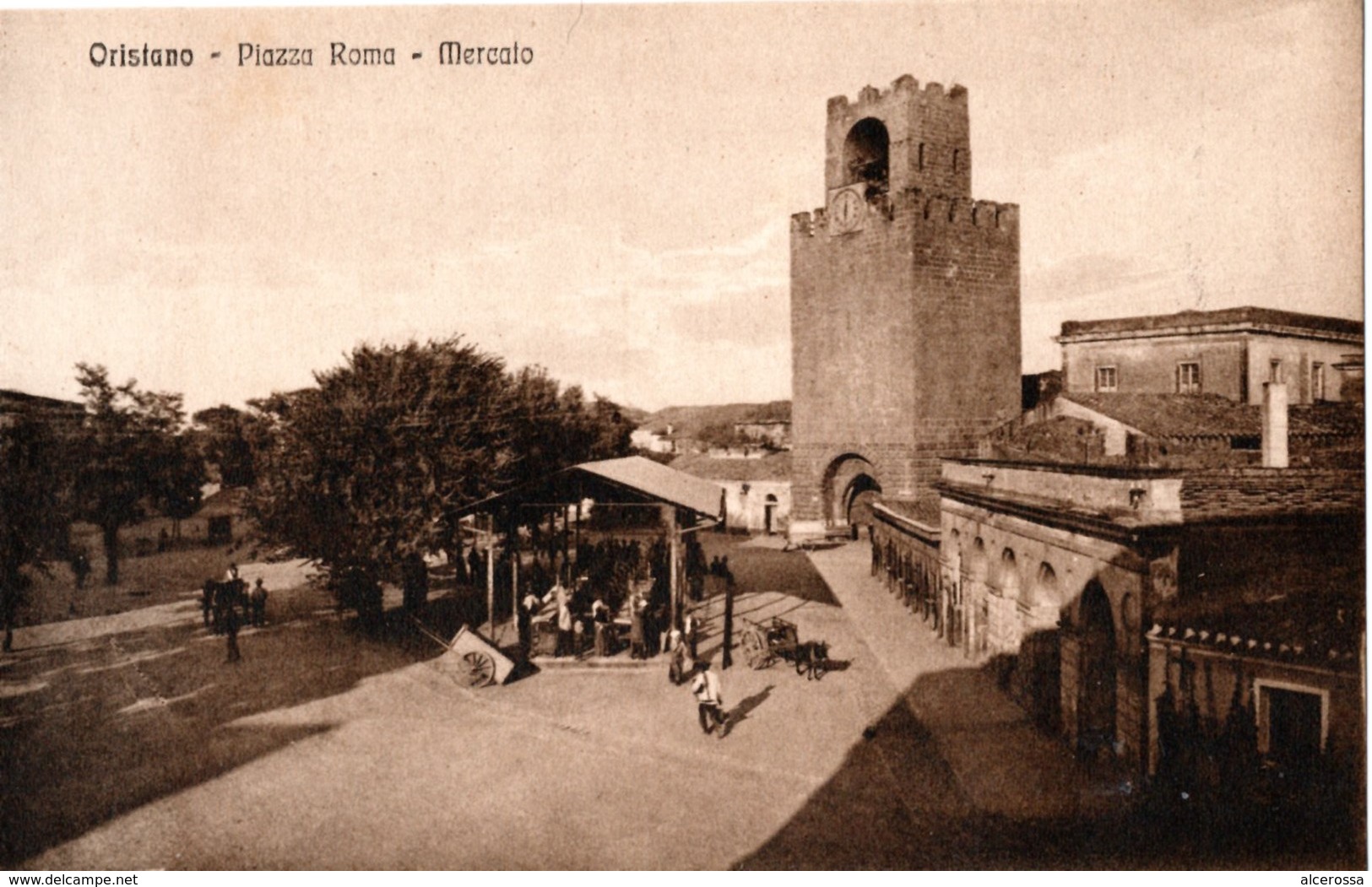 AP651 ORISTANO - MERCATO - FP NV EPOCA 1910 BELLA!! - Oristano