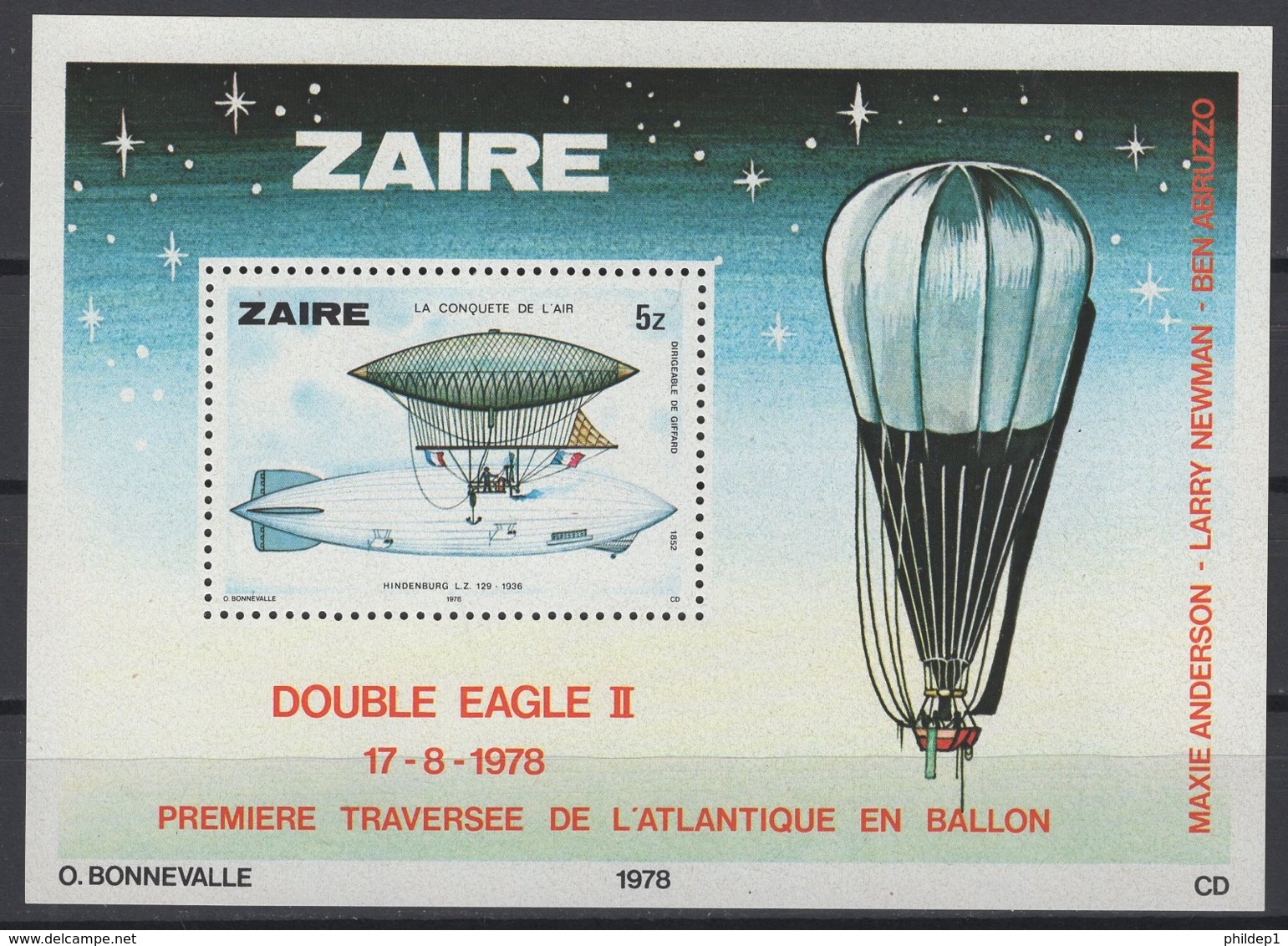 1978. République Du Zaïre. COB N° BL30 **, MNH - Ungebraucht