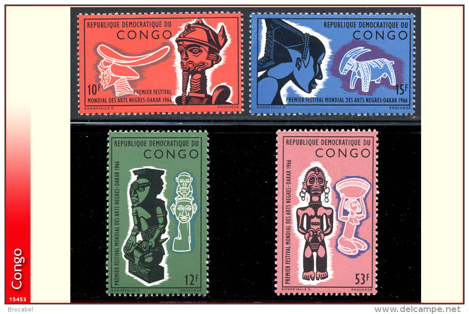 Congo 0613/16** Arts Negres   MNH - Ongebruikt