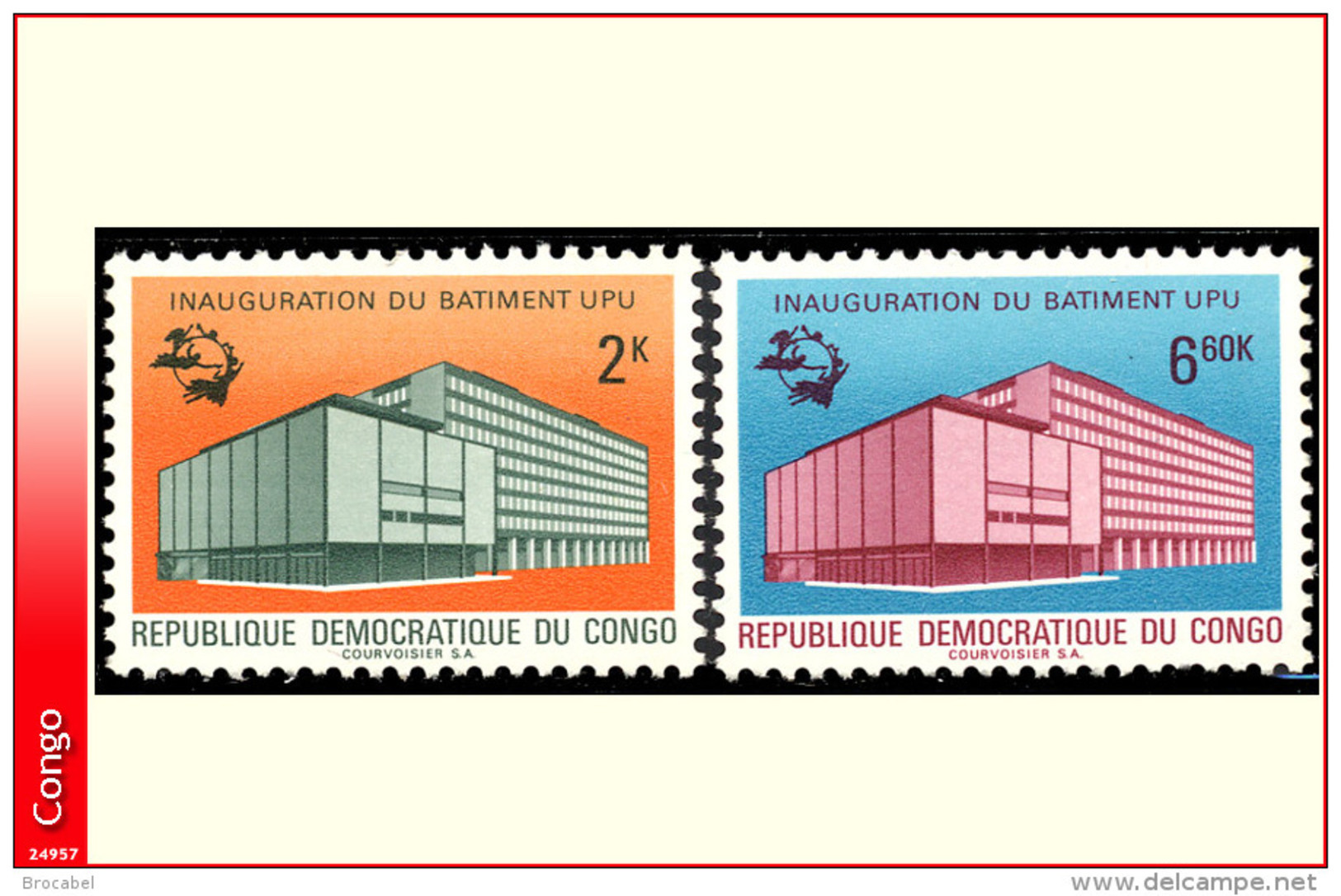 Congo 0720/21** U P U  MNH - Ungebraucht