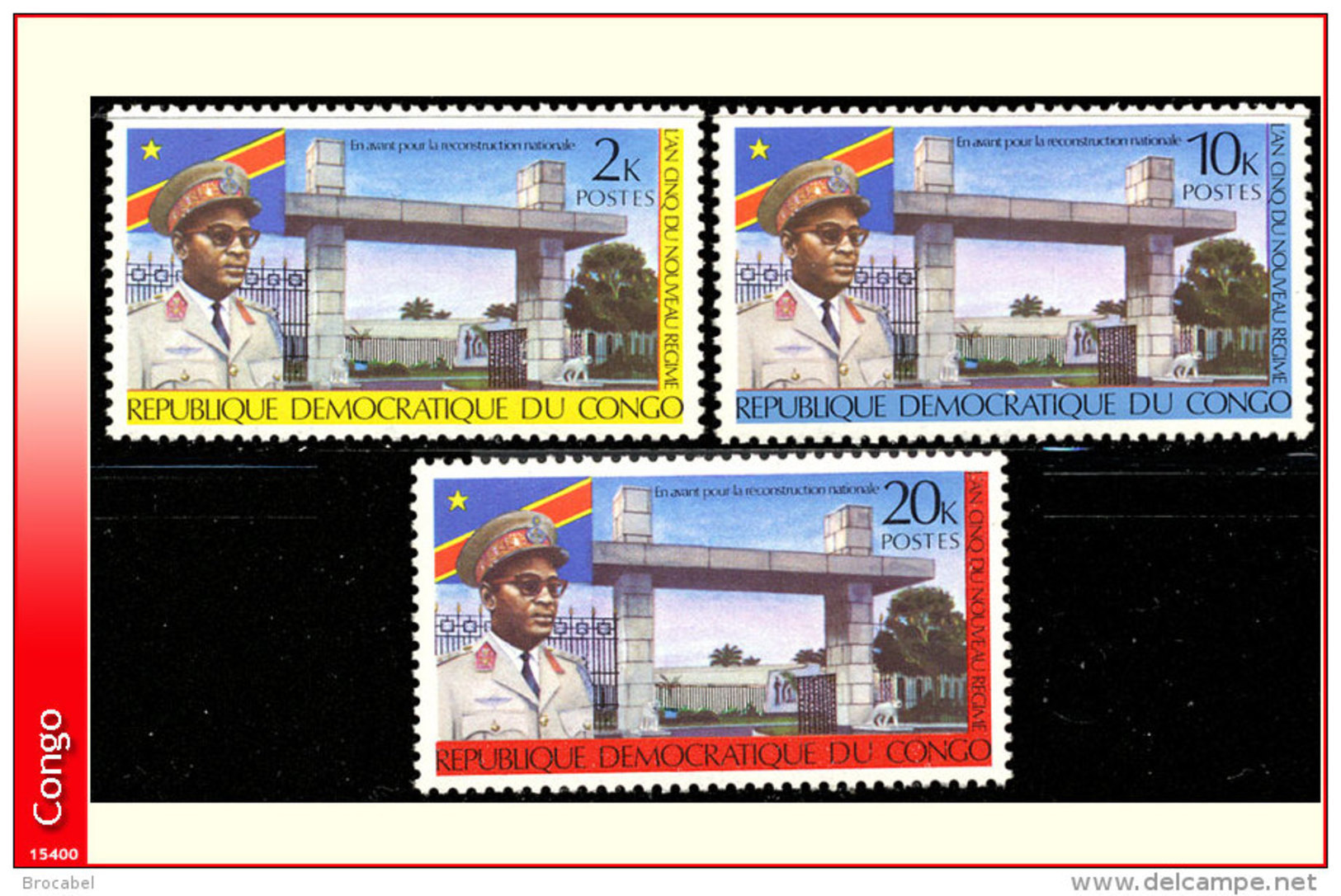 Congo 0745/47**  Nouveau Regime  MNH - Nuevas/fijasellos