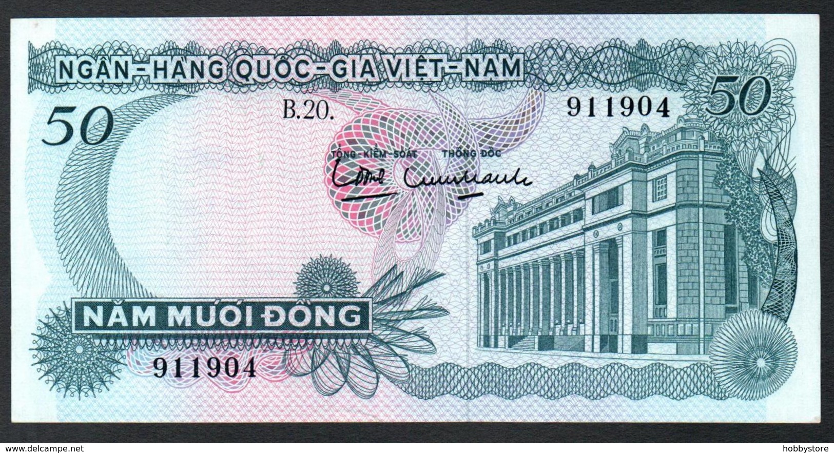 South Vietnam 50 Dong 1969  AUNC/UNC - Vietnam