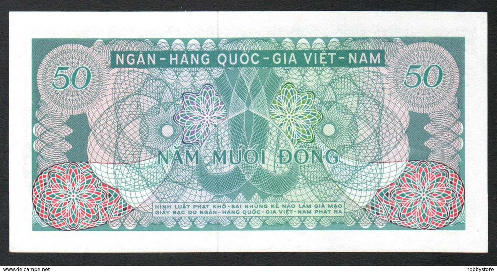 South Vietnam 50 Dong 1969  AUNC/UNC - Vietnam