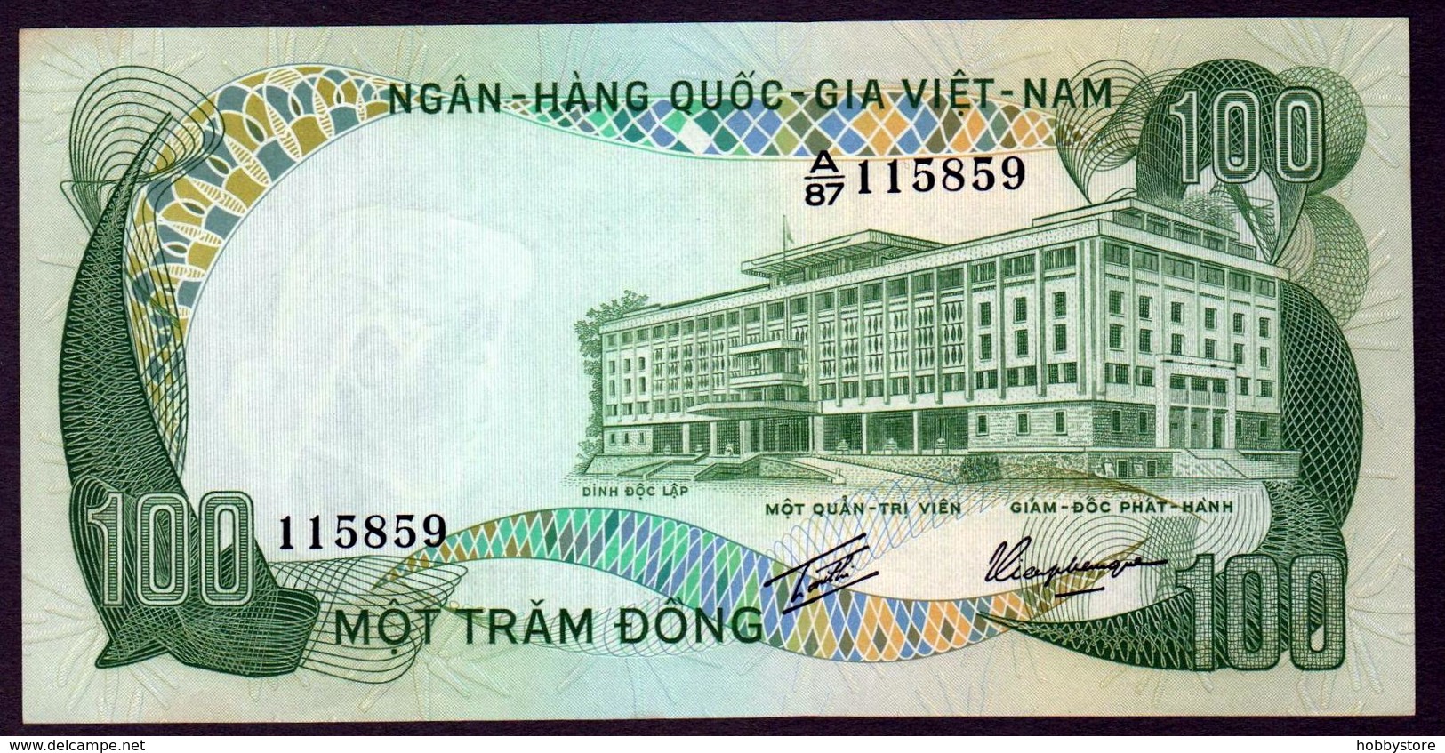 South Vietnam 100 Dong 1972  AUNC/UNC - Vietnam