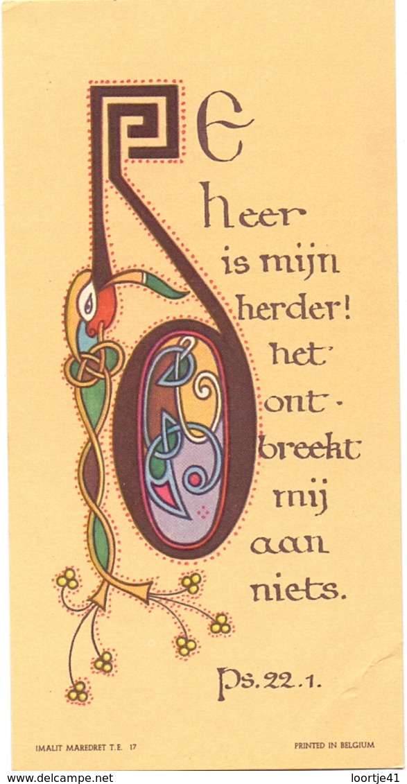 Devotie - Devotion - Communie Communion - Mia De Zutter - Hemelsdale Brugge 1957 - Communion