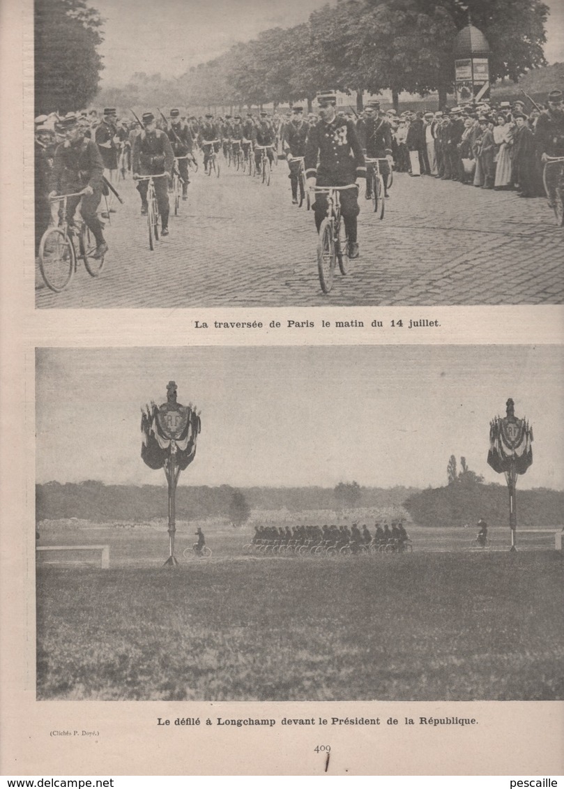 LA VIE AU GRAND AIR 21 07 1901 DIRIGEABLE SANTOS DUMONT - INFANTERIE CYCLISTE - MARATHON PARIS CONFLANS - TENNIS PUTEAUX