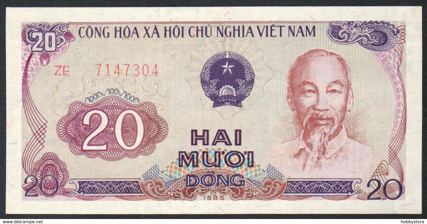 Vietnam 20 Dong 1985 AUNC - Vietnam