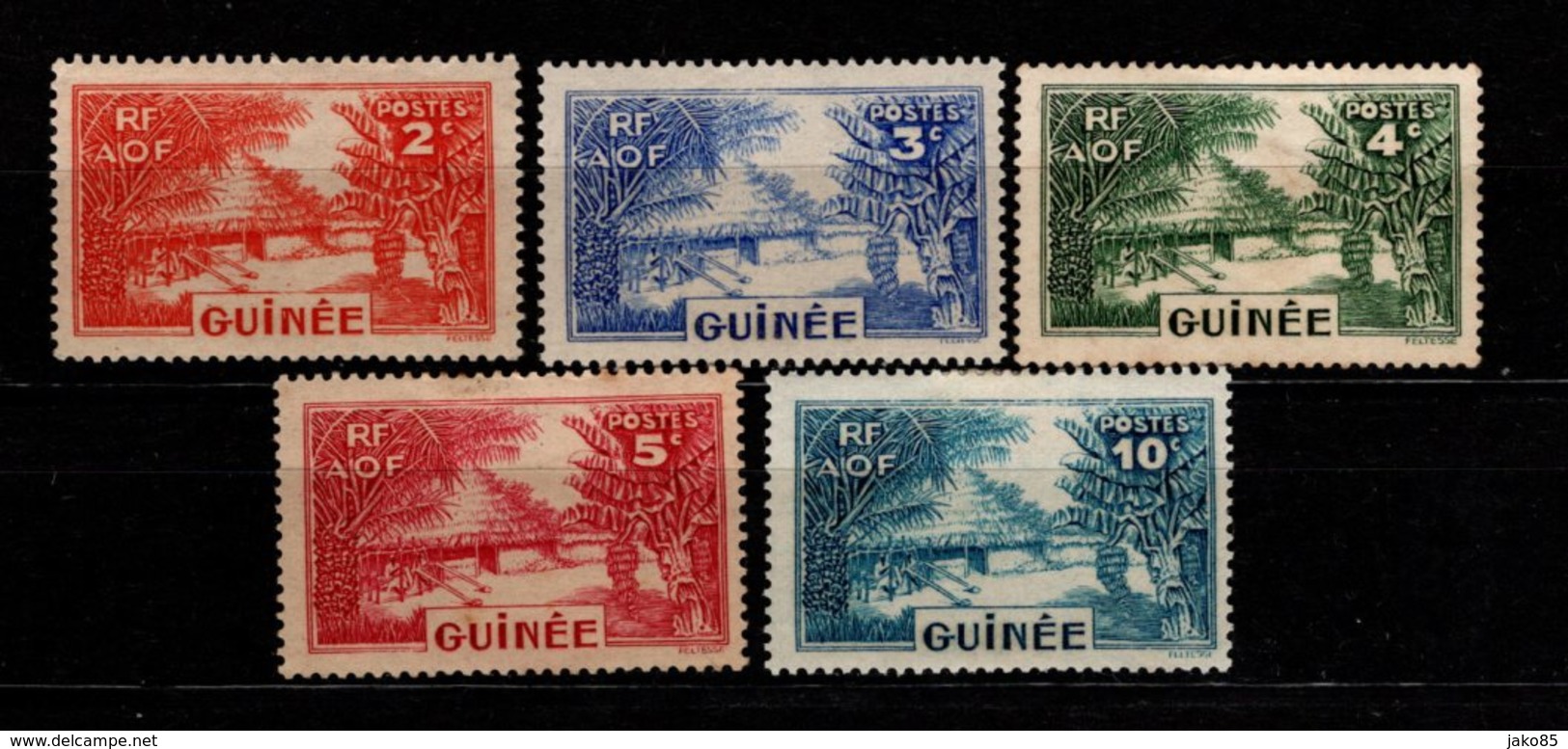 GUINEE - 1938 - YT N° 125 / 129 - * - Les Mabo - Neufs