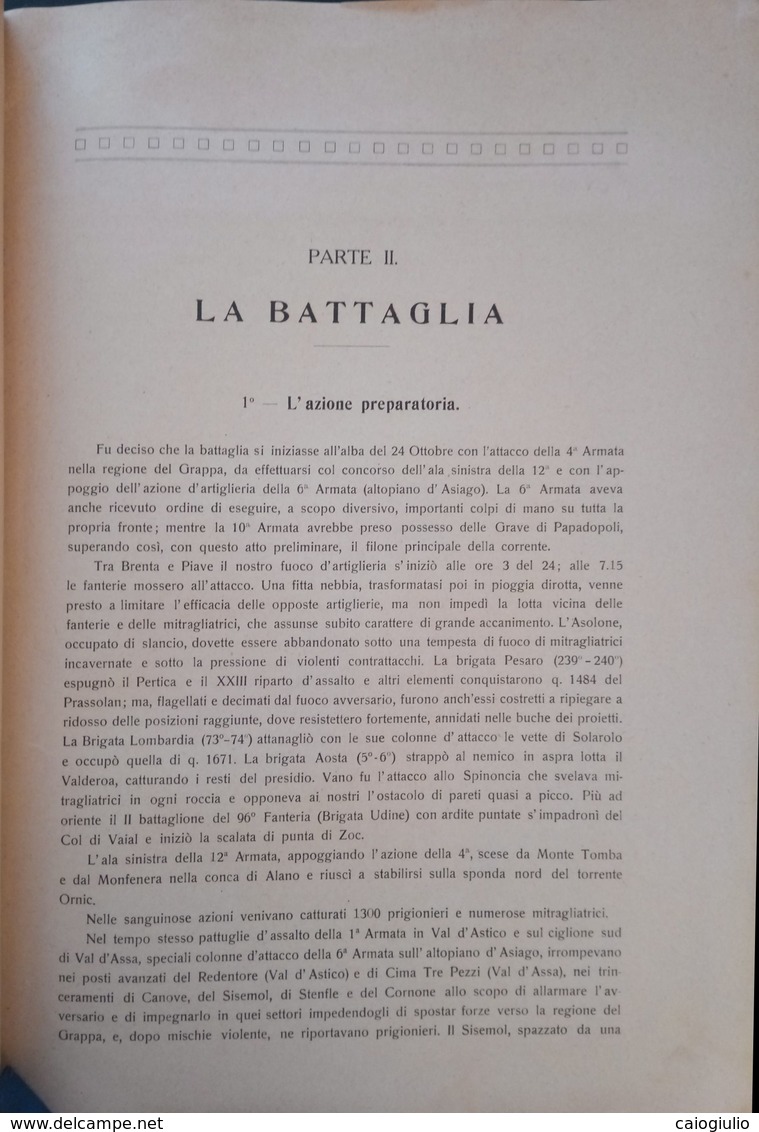 1918 La battaglia di Vittorio Veneto - Regio Esercito Italiano  + Mappe