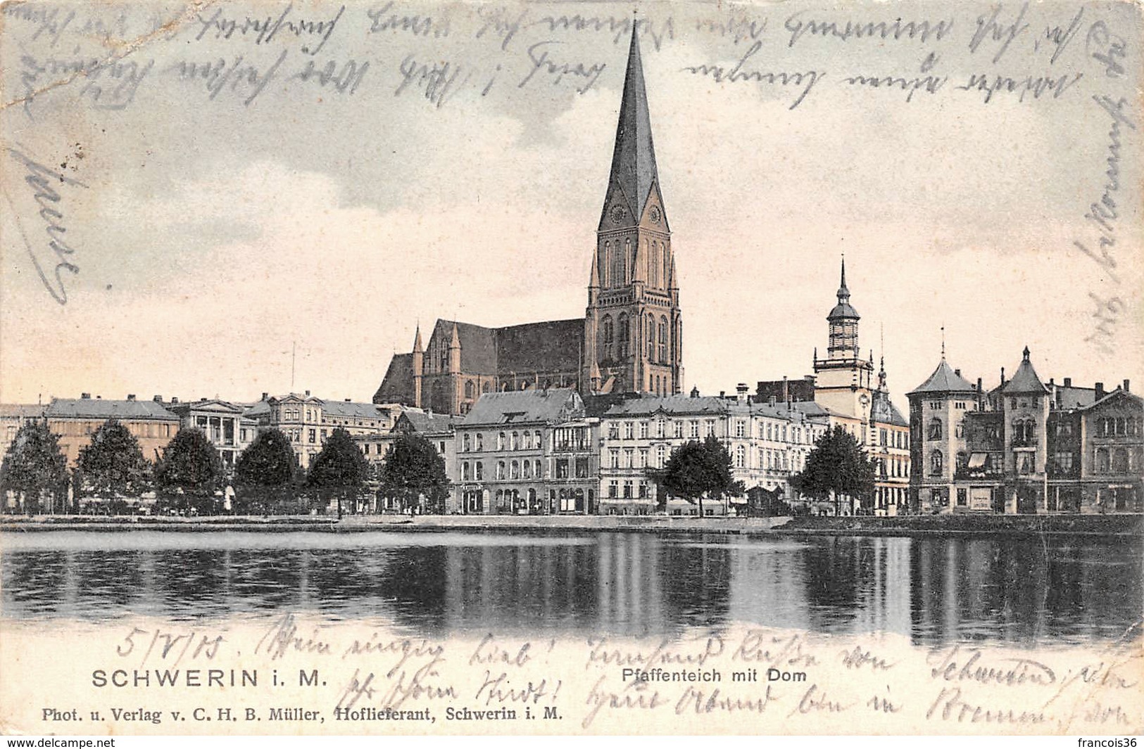 Allemagne - Schwerin - Pfaffenteich Mit Dom - Schwerin