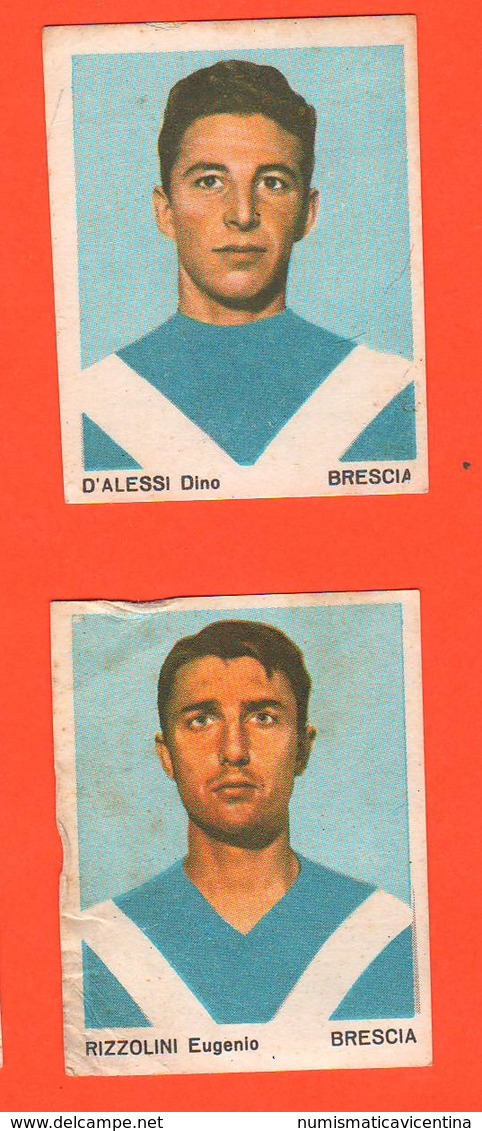 Calcio Figurine Squadra Brescia D'Alessi E Rizzolini 1967 Calciatori Collezione Euroregalo - Altri & Non Classificati