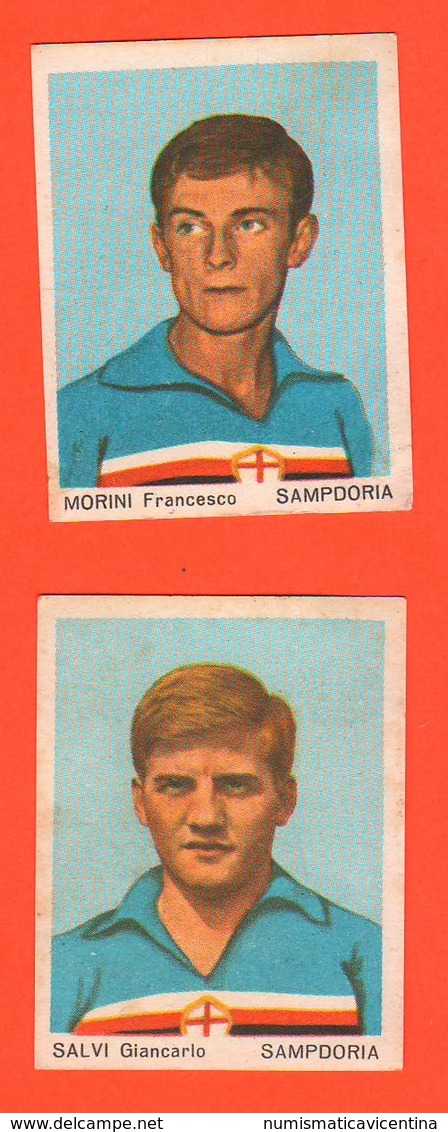 Calcio Figurine Squadra Sampdoria Salvi G.C E Morini F. 1967 Calciatori Collezione Euroregalo - Altri & Non Classificati