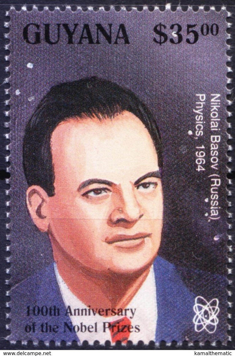 Nikolai Basov Nobel Physics Winner From Russia, Guyana 1995 MNH   ( - Nobelpreisträger