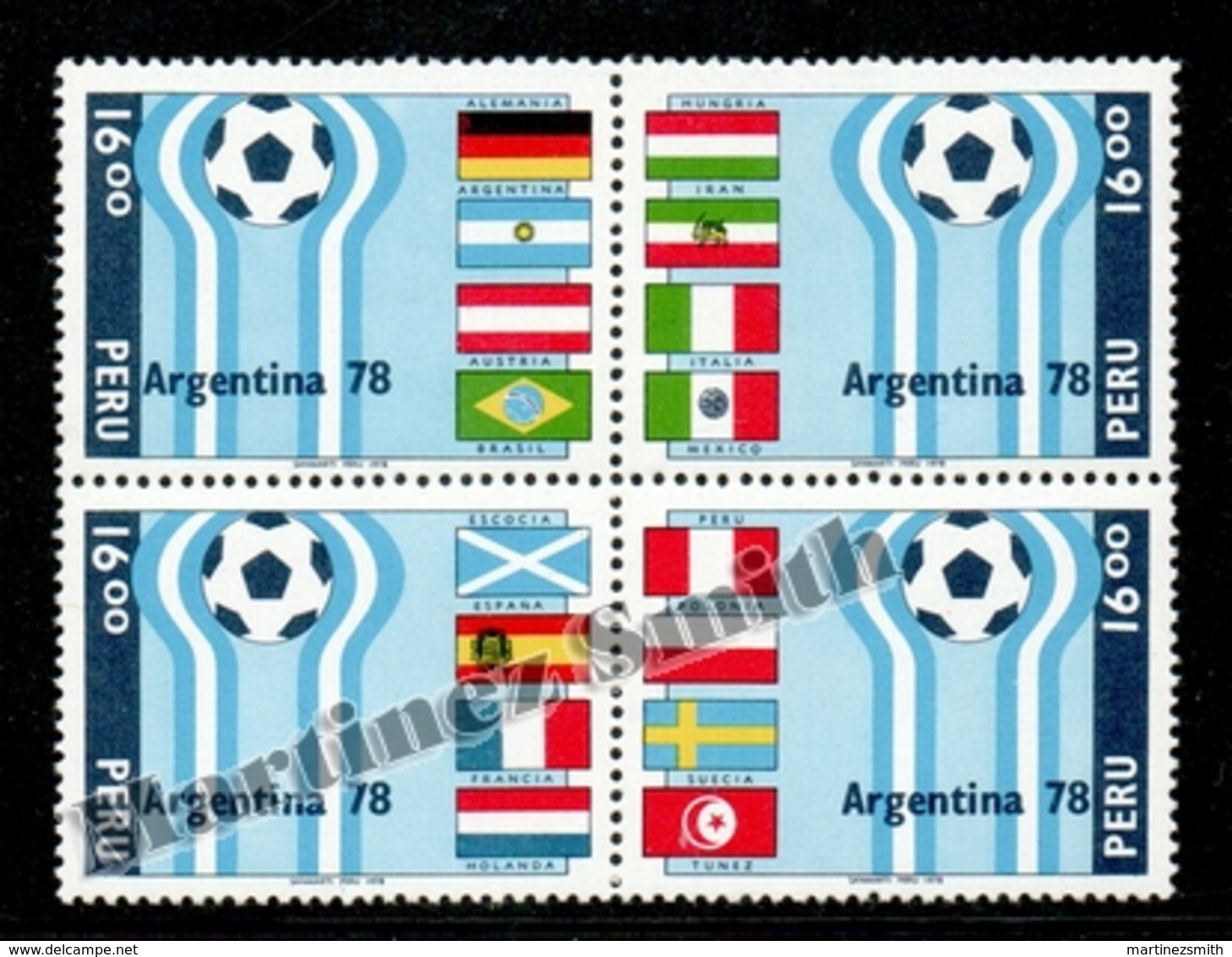 Peru - Perou 1978 Yvert 630-33, Football World Cup Argentina 78 - MNH - Perú