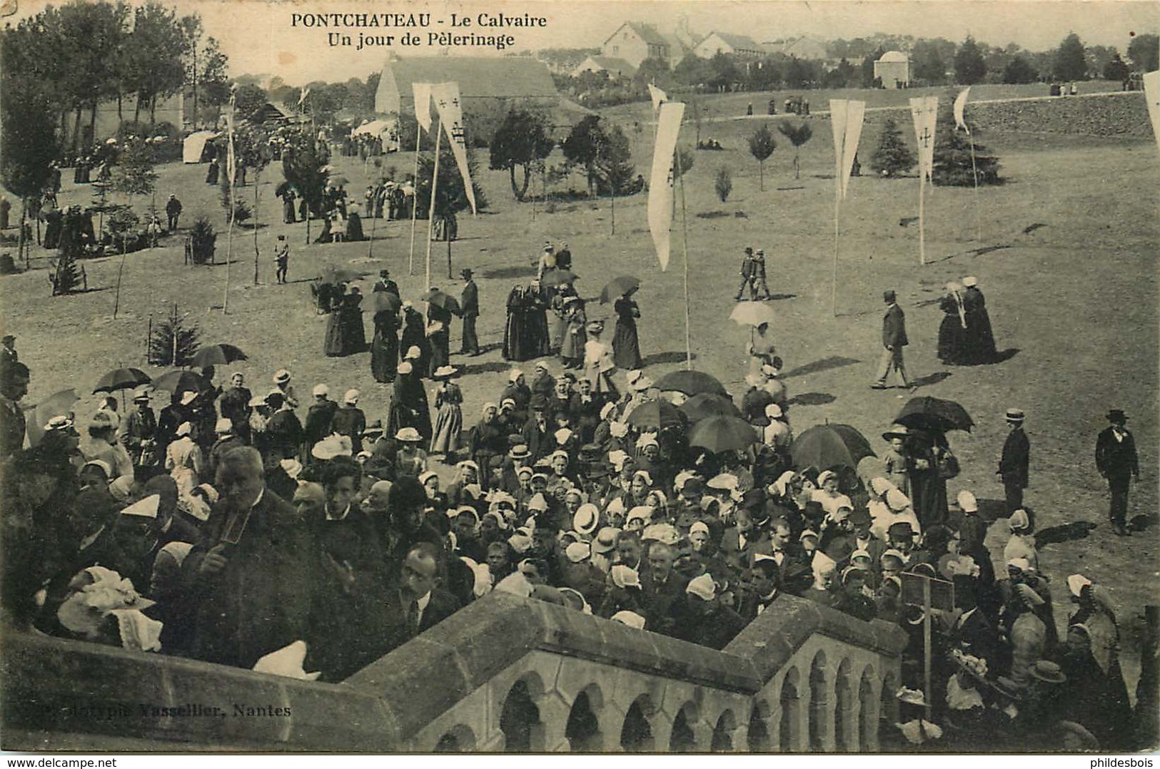 LOIRE ATLANTIQUE  PONTCHATEAU   Le Calvaire Un Jour De Pelrinage - Pontchâteau