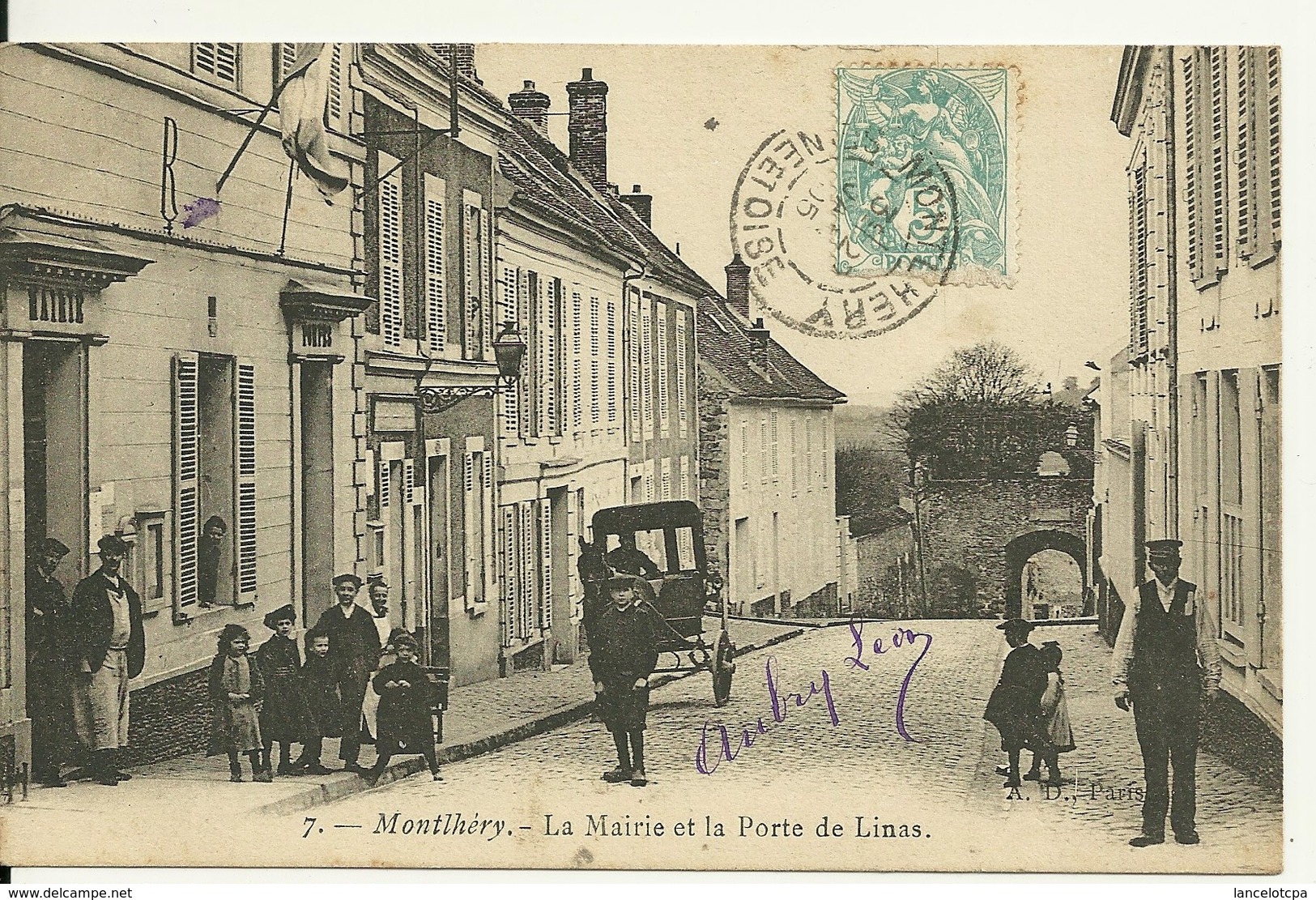 91 - MONTLHERY / LA MAIRIE ET LA PORTE DE LINAS - Montlhery