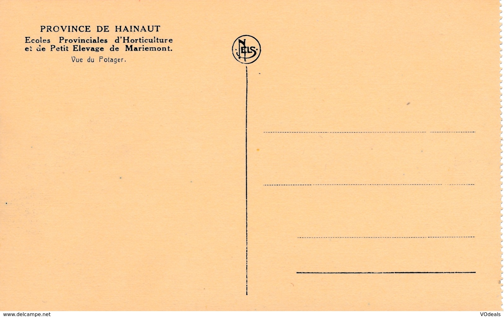 CPA - Belgique - Mariemont - Ecoles Provonciales D'Horticulture Et De Petit Elevage - Morlanwelz