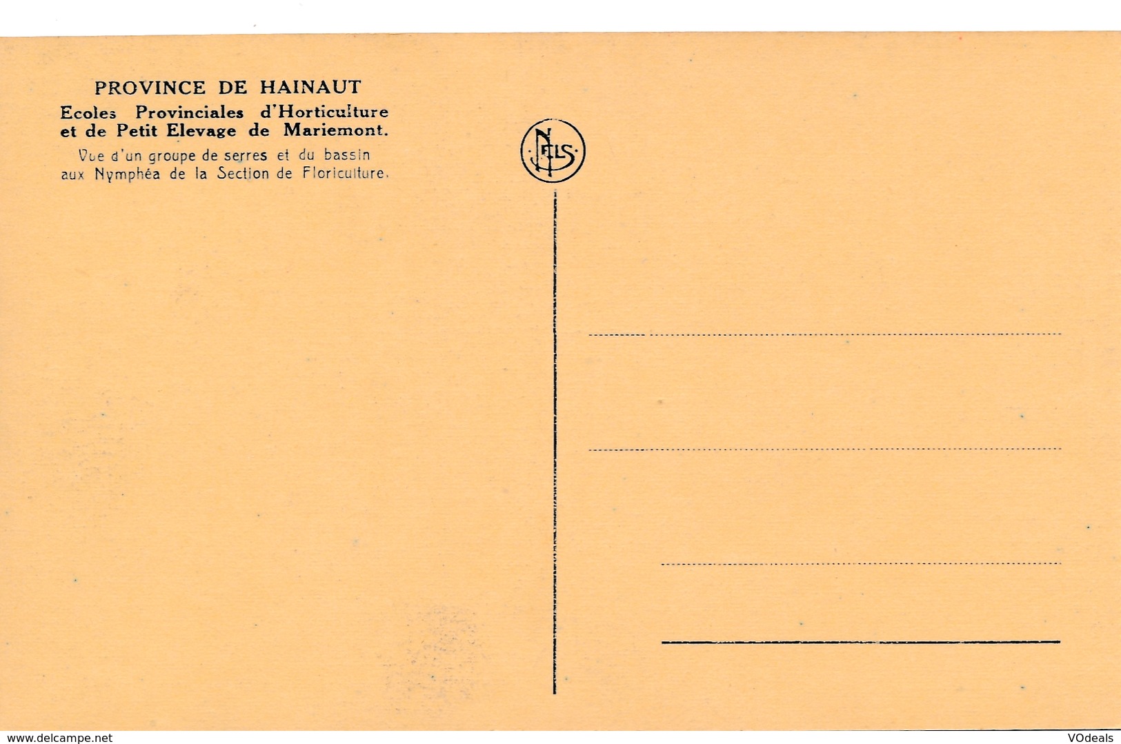 CPA - Belgique - Mariemont - Ecoles Provonciales D'Horticulture Et De Petit Elevage - Morlanwelz