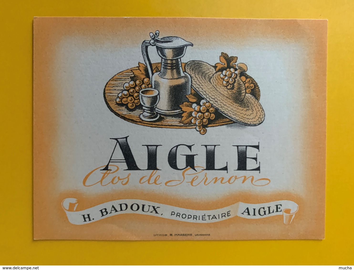 10767 - Aigle Clos De Sernon H.Badoux  Suisse  Ancienne étiquette - Autres & Non Classés