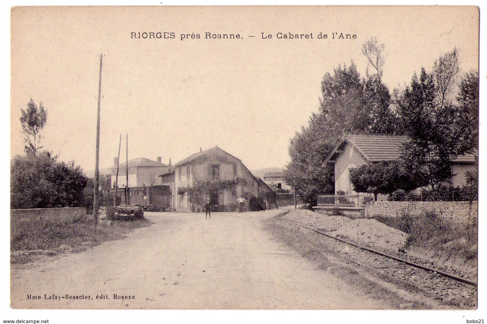 5162 - Riorges ( 42 ) Près Roanne - Le Cabaret De L'Ane ) - Mme Lafay-Besacier édit. à Roanne - - Riorges