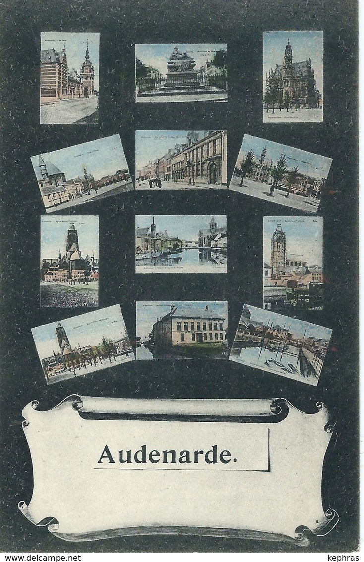 AUDENARDE - OUDENAARDE : CPA Multivues - Cachet De La Poste 1907 - Oudenaarde